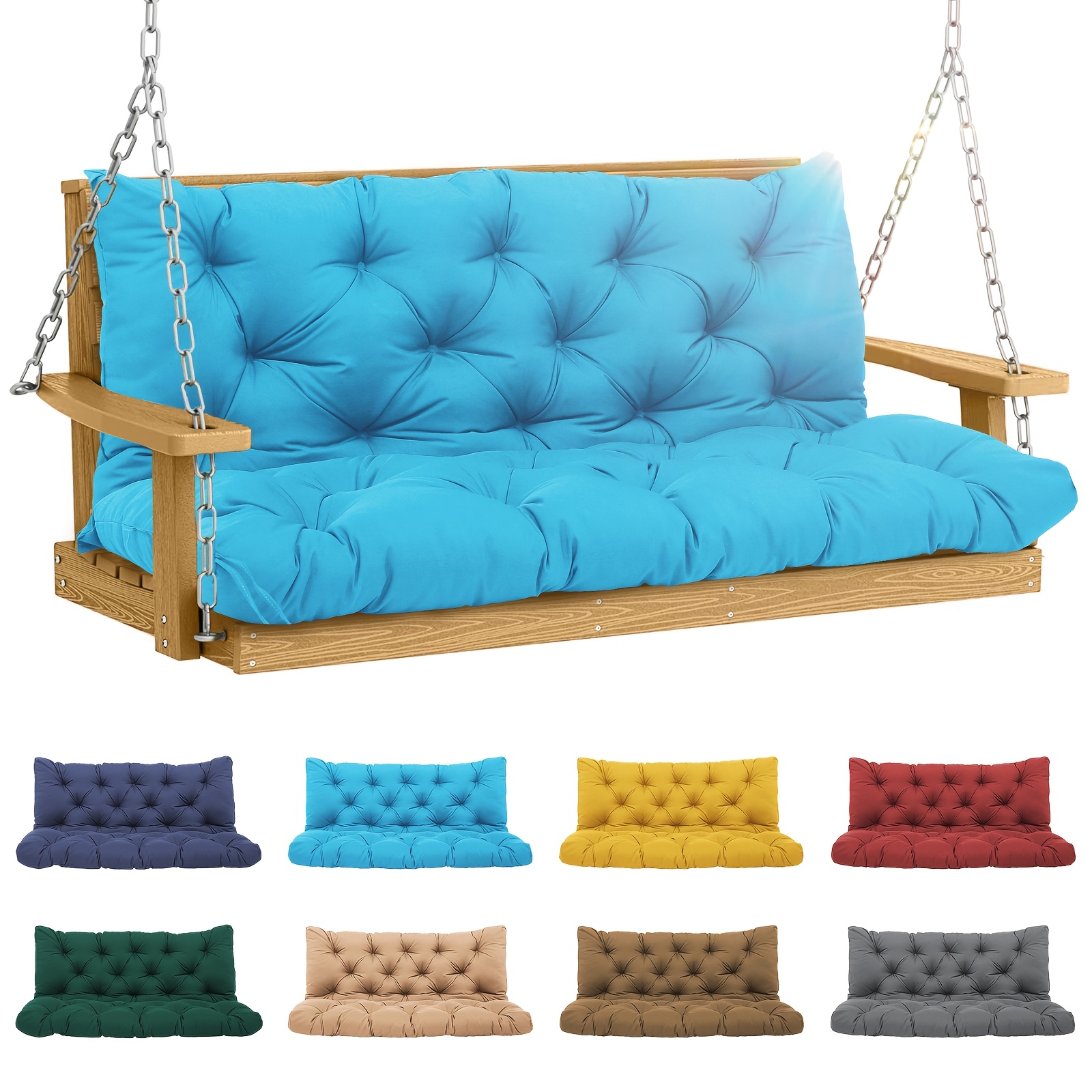 Outdoor Furniture Without Cushions - Porch Swing Cushions, Waterproof Swing Cushions