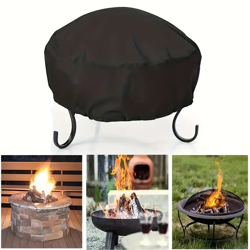 Fire Pit Bowl - 1pcs Fire Pit Cover, Round Firepit