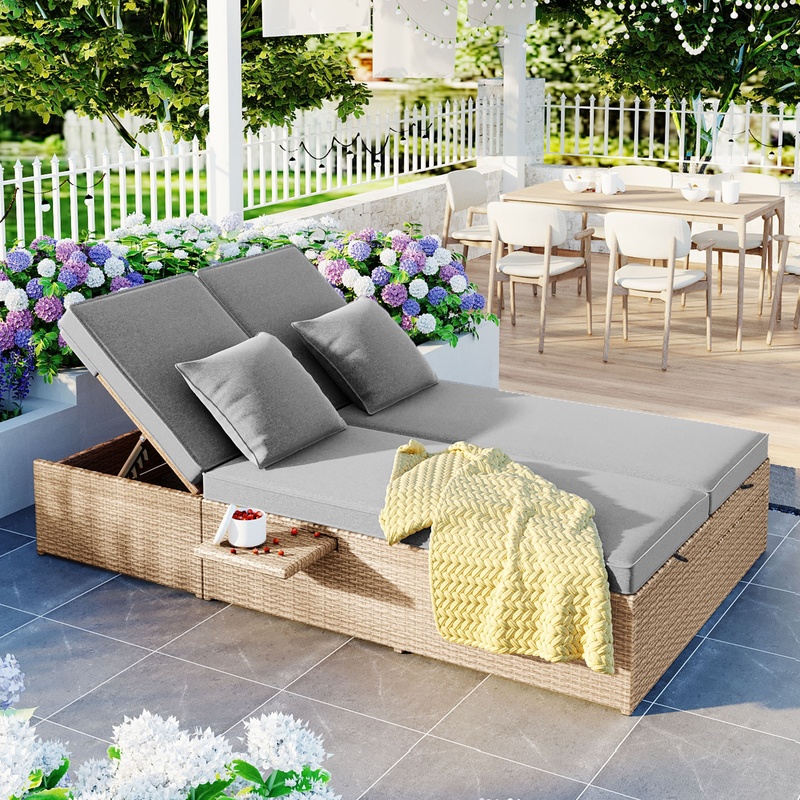 Outdoor Furniture Recliner Set - Topmax Outdoor Reclining Patio Chairs Set