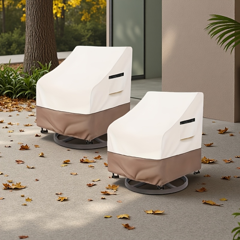 Outdoor Furniture Recliner Set - MARIIS Outdoor Swivel Chair Cover Set