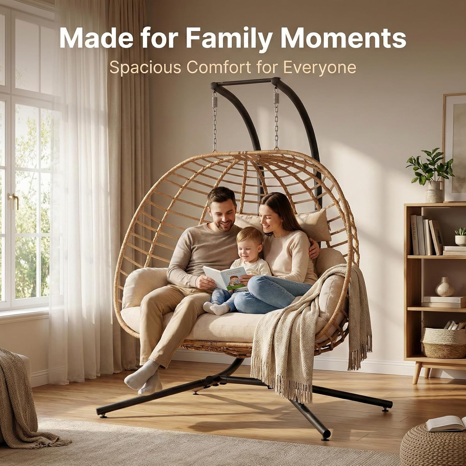 Double Hanging Egg Chair with  - Hanging Egg Chair ulasan dan harga