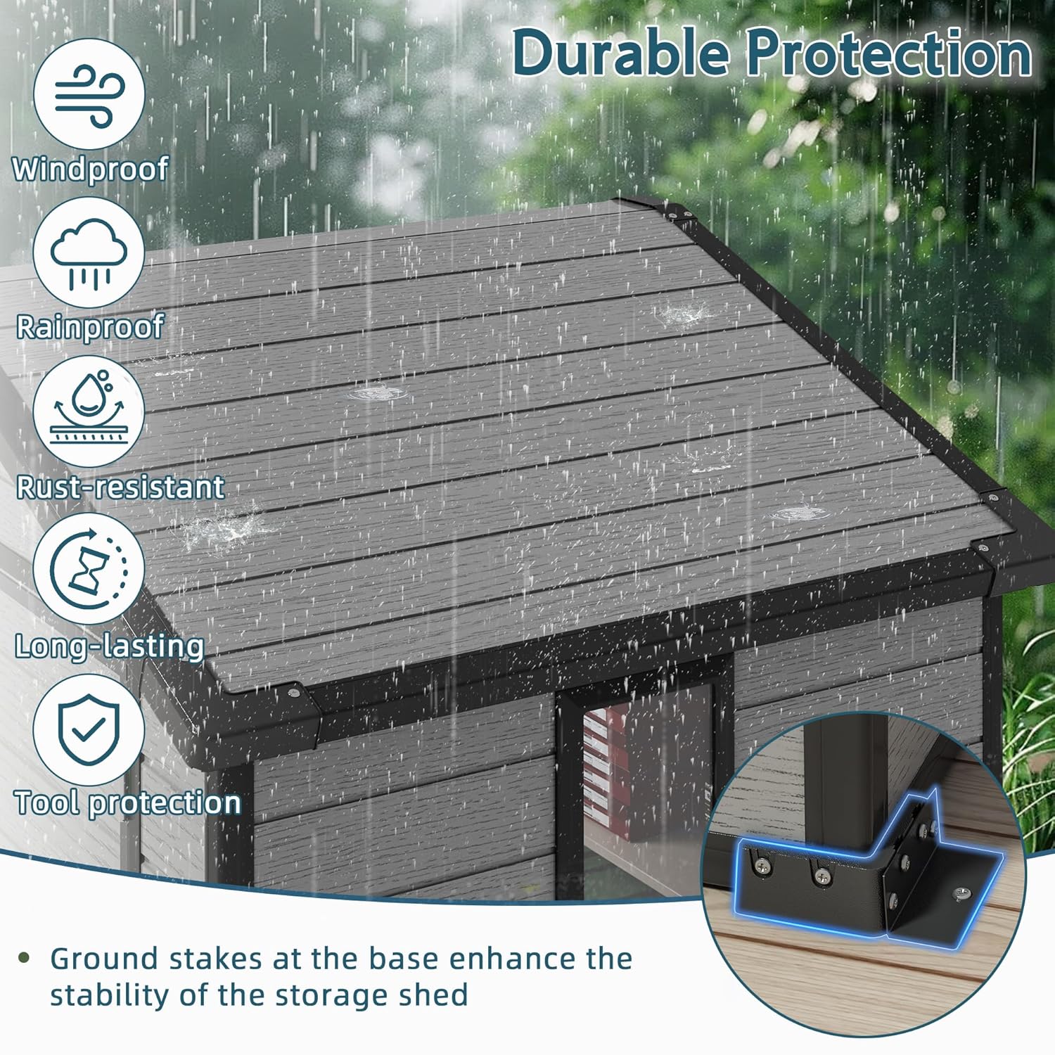 6X4 FT Outdoor Shed, Plastic S - Outdoor Furniture Design ulasan dan harga