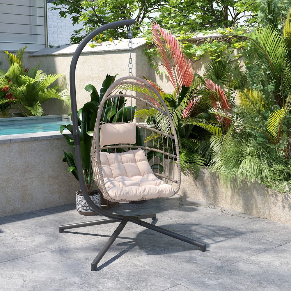 Cleo Indoor Outdoor Patio Hang - Hanging Egg Chair ulasan dan harga