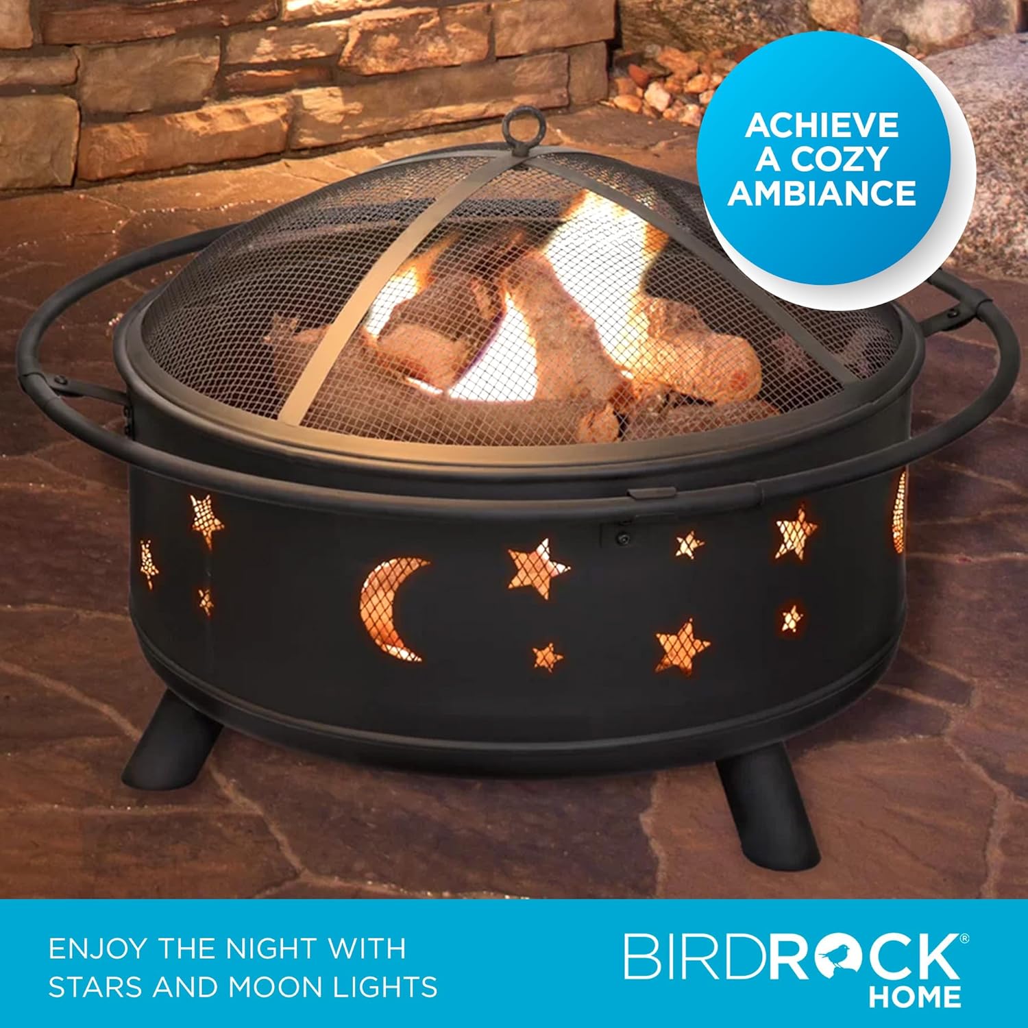 30″ Round Wood-Burning Fire Pi - Fire Pit Bowl ulasan dan harga