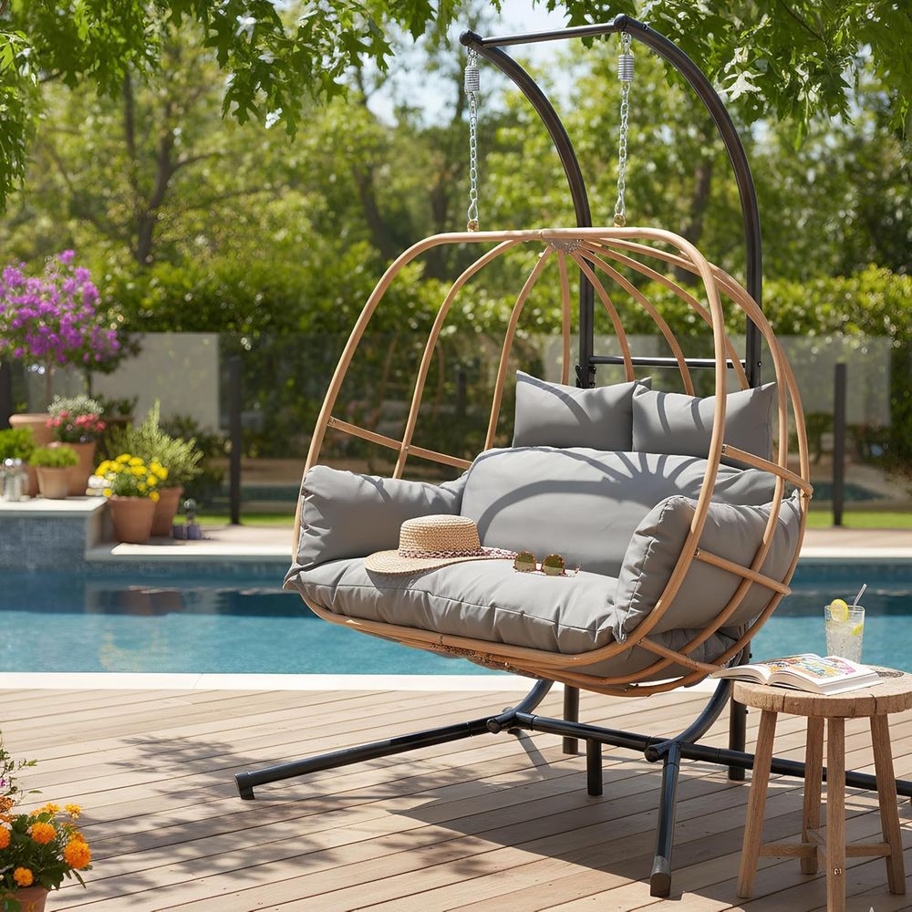 Oversized Double Hanging Egg C - Hanging Egg Chair ulasan dan harga