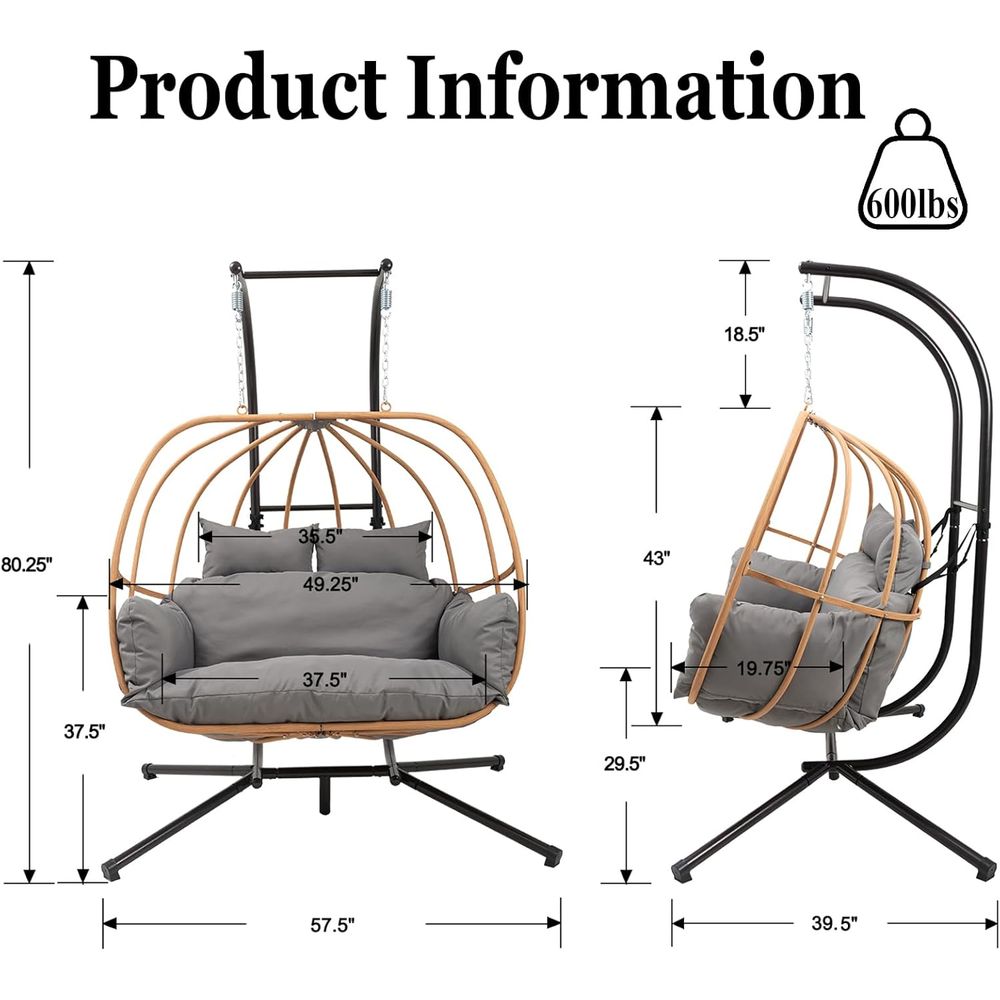 Oversized Double Hanging Egg C - Hanging Egg Chair ulasan dan harga