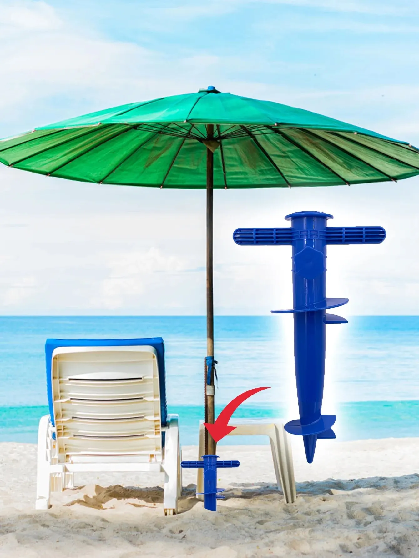 1 Piece of Plastic Umbrella Pl - Outdoor Furniture Umbrella ulasan dan harga
