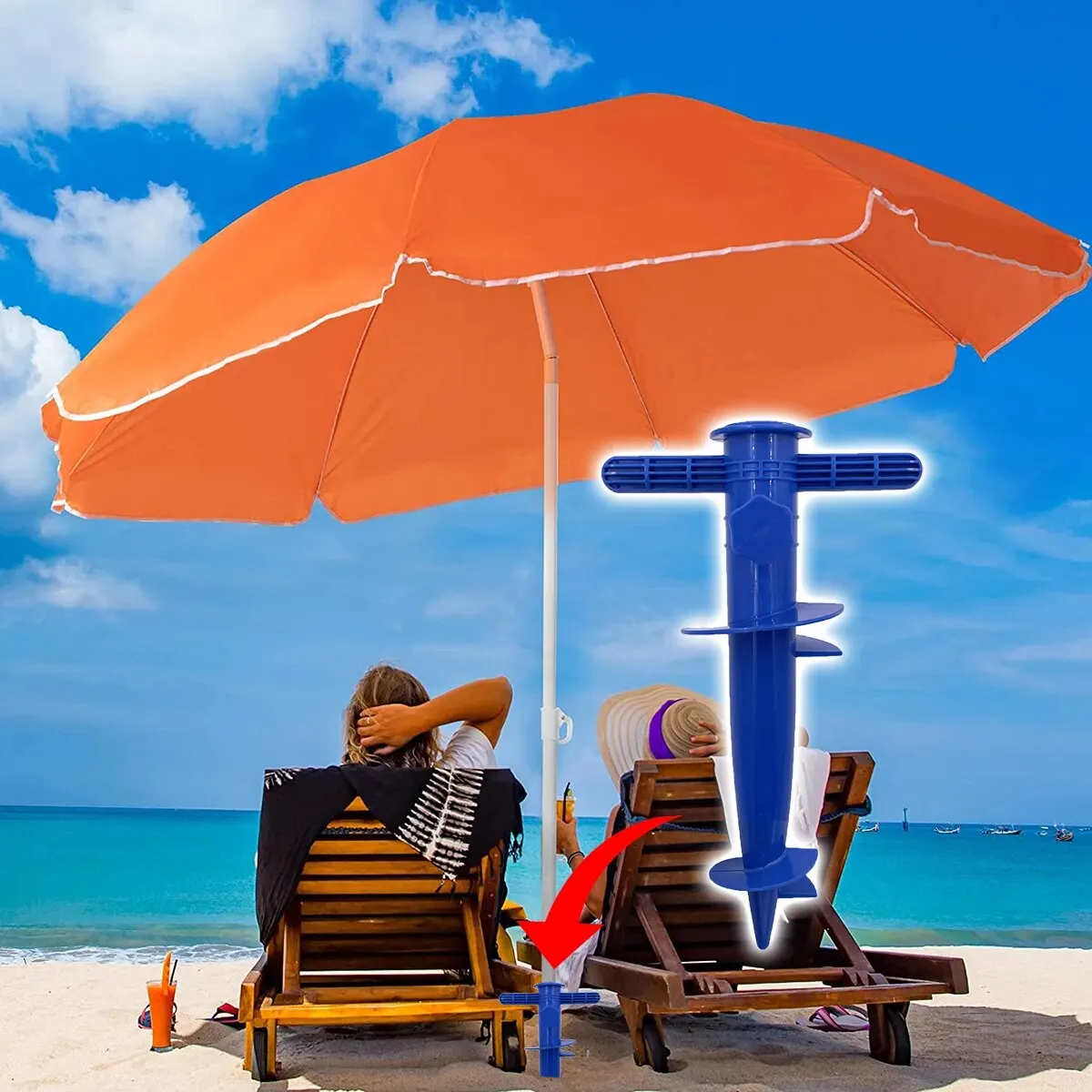 1 Piece of Plastic Umbrella Pl - Outdoor Furniture Umbrella ulasan dan harga