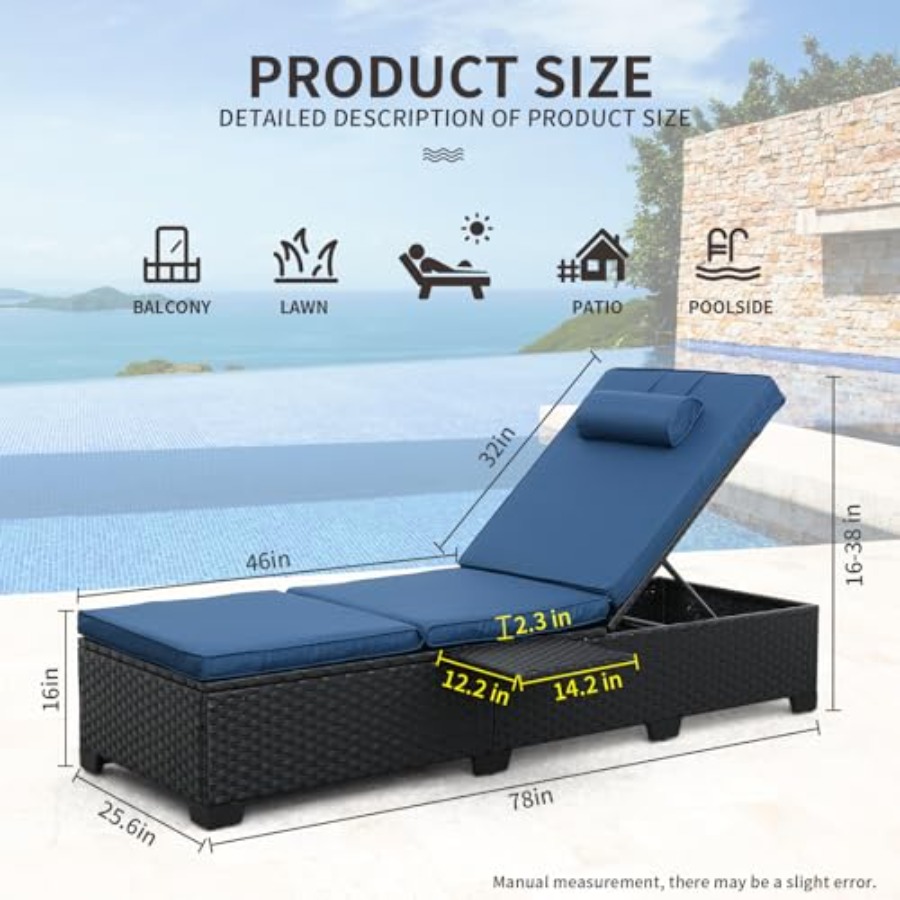 Outdoor Chaise Lounge Chairs f - Outdoor Furniture Recliner Set ulasan dan harga