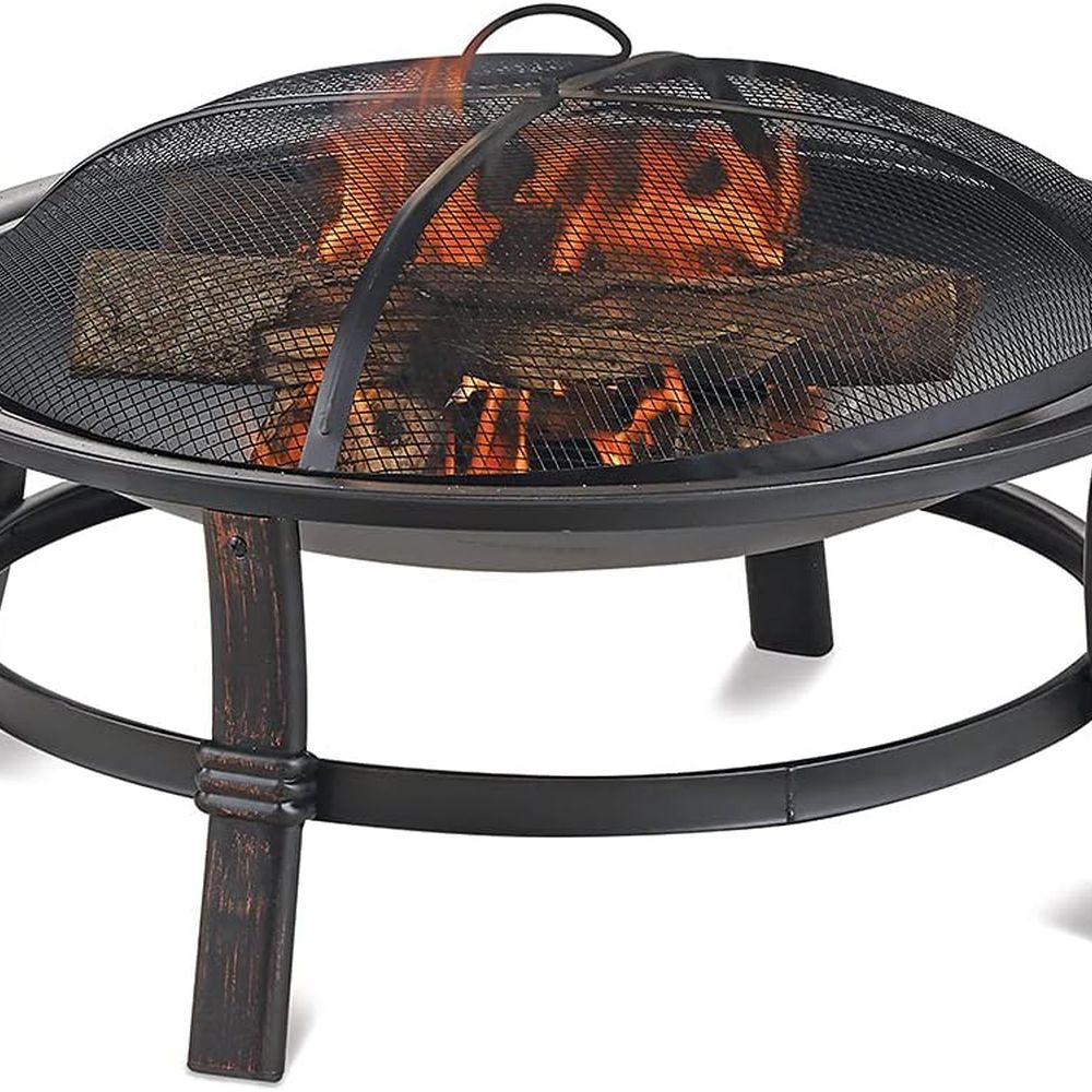 Copper-Tone Outdoor Fire Pit B - Fire Pit Bowl ulasan dan harga