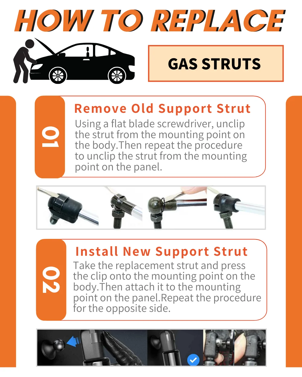 Qty(1) Trunk Strut for Land Ro - Outdoor Furniture Glider ulasan dan harga