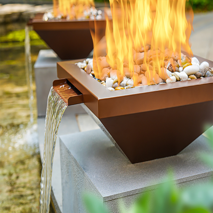 Corten Steel Gas Fire Pit Outd - Fire Pit Bowl ulasan dan harga