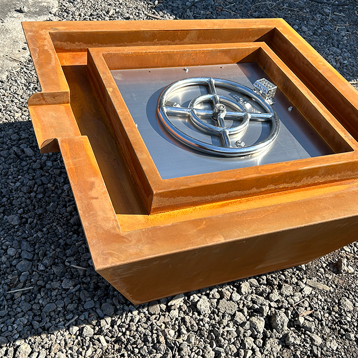 Corten Steel Gas Fire Pit Outd - Fire Pit Bowl ulasan dan harga