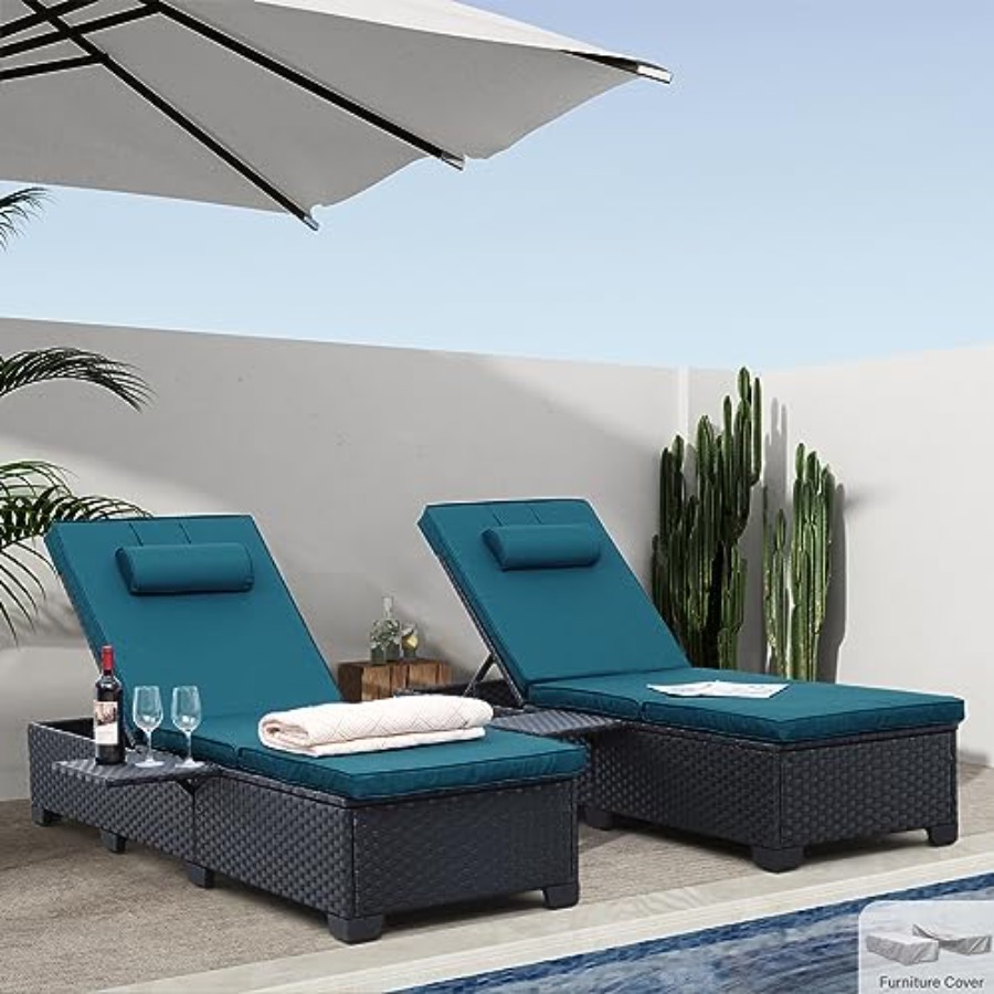 Outdoor Chaise Lounge Chairs f - Outdoor Furniture Recliner Set ulasan dan harga