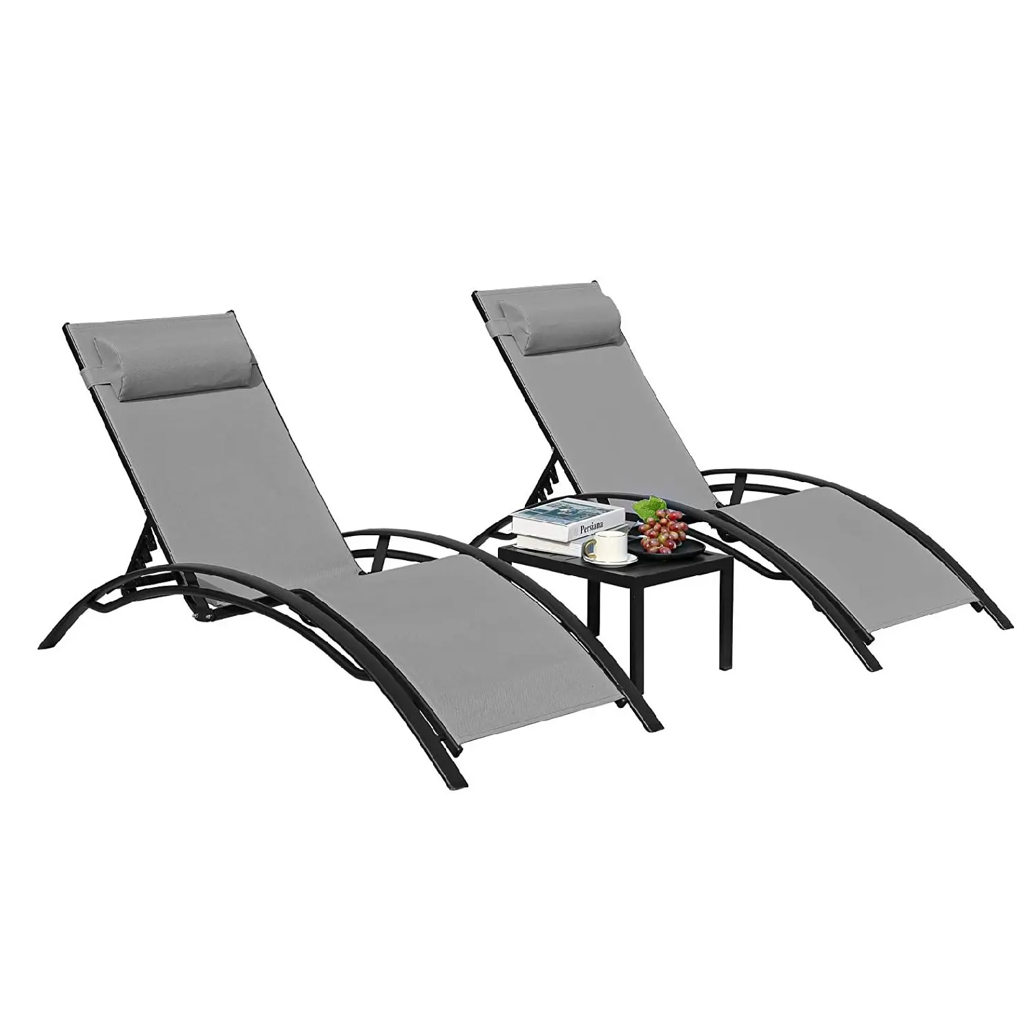Aluminum Lounge Chair for Outs - Outdoor Furniture Recliner Set ulasan dan harga