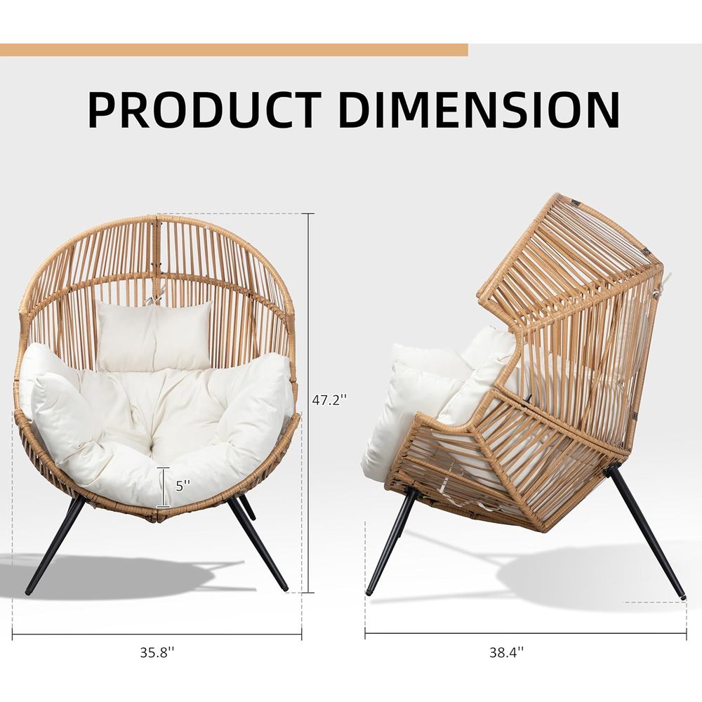 Egg Chair Wicker Outdoor Chair - Outdoor Furniture Without Cushions ulasan dan harga