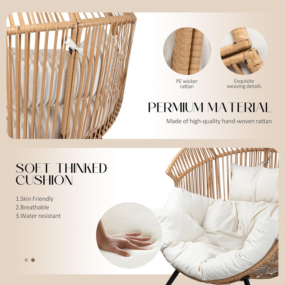 Egg Chair Wicker Outdoor Chair - Outdoor Furniture Without Cushions ulasan dan harga