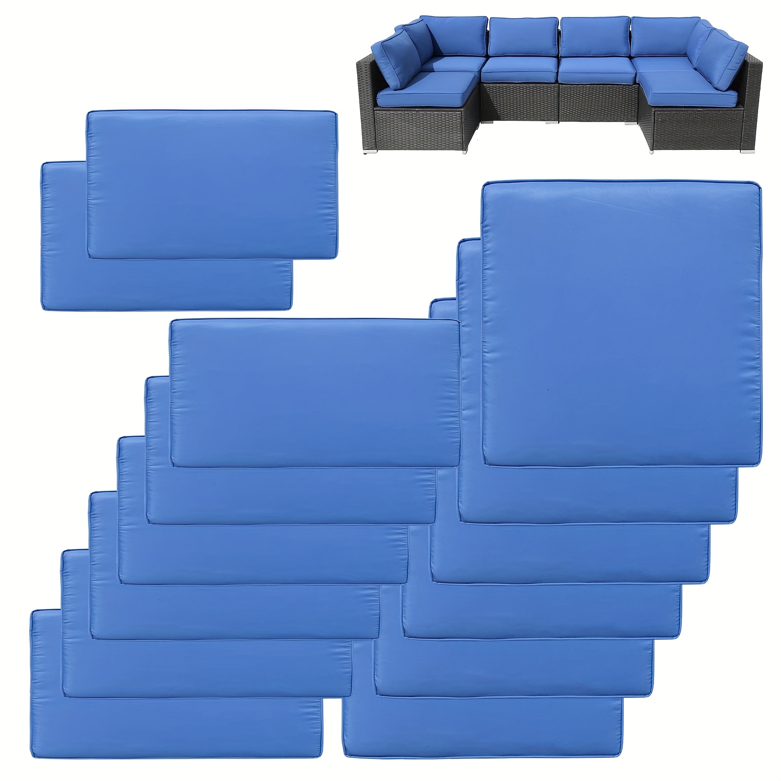 14pcs Outdoor Patio Waterproof - Outdoor Furniture Without Cushions ulasan dan harga