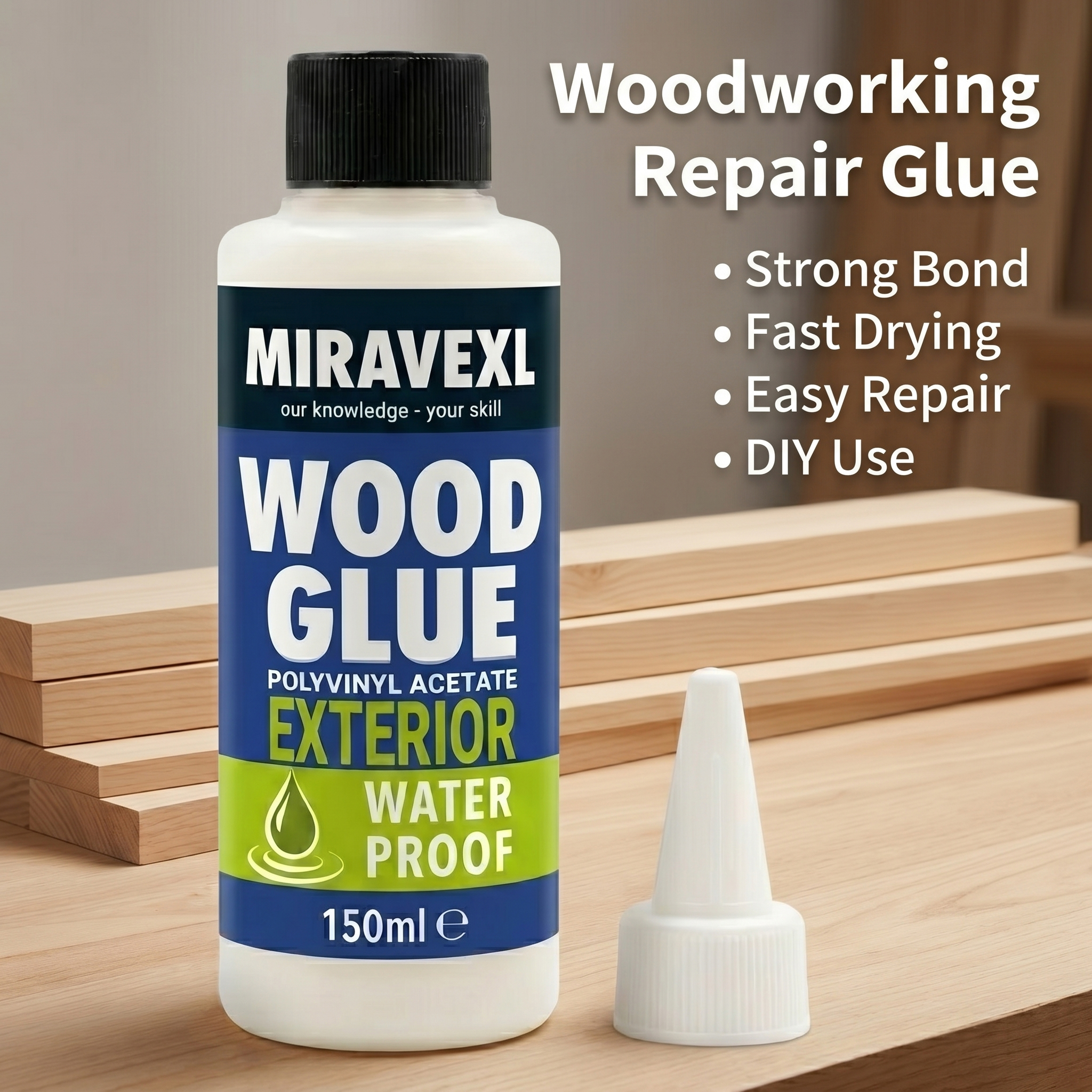 Premium Waterproof Wood Glue F - Outdoor Furniture Diy ulasan dan harga