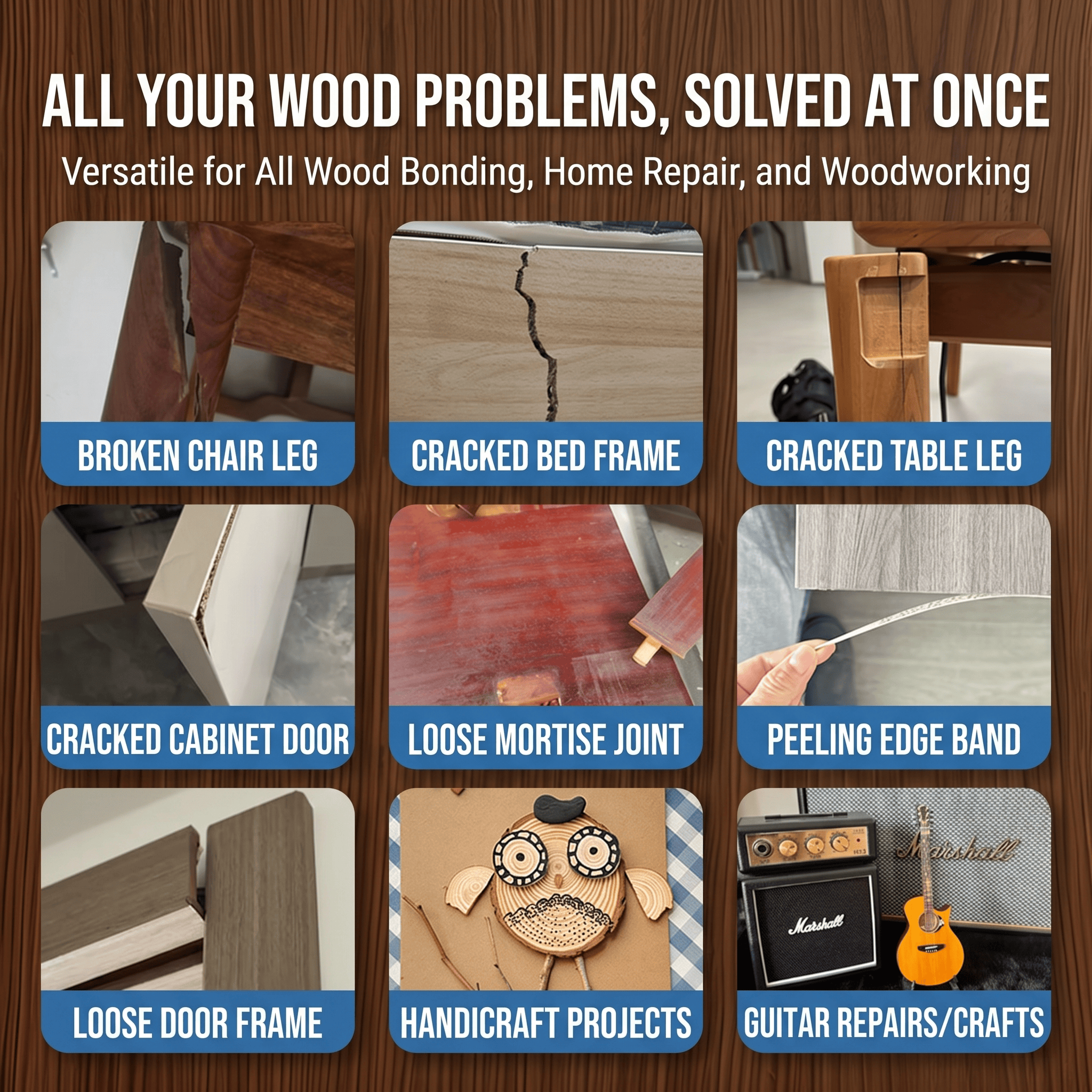 Premium Waterproof Wood Glue F - Outdoor Furniture Diy ulasan dan harga