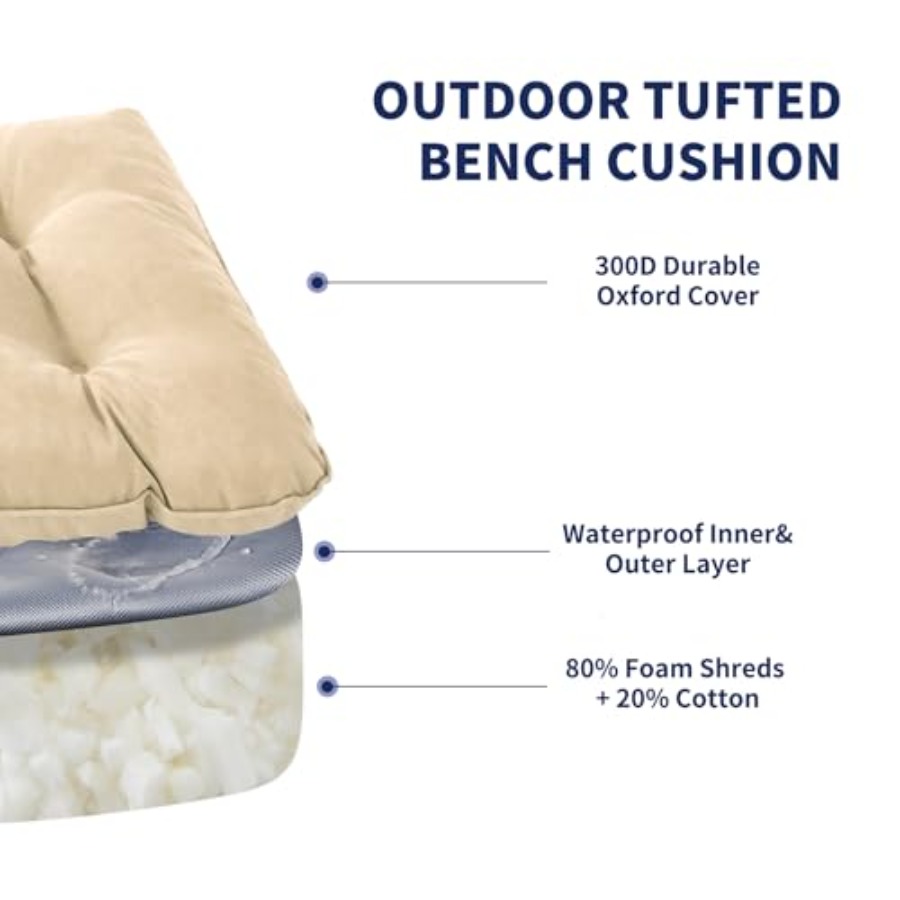 Outdoor Bench Cushion,,Waterpr - Outdoor Furniture Without Cushions ulasan dan harga