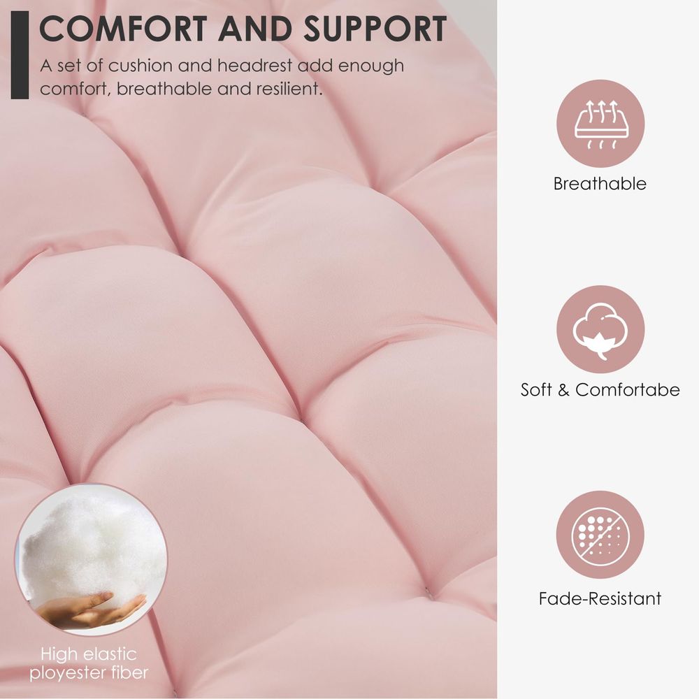Pink Egg Chair with Stand Indo - Hanging Egg Chair ulasan dan harga
