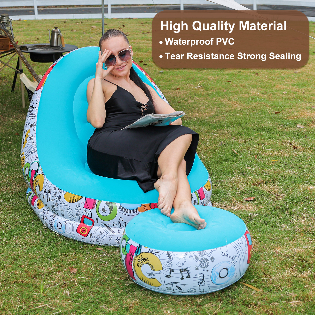 1PC Inflatable Lounger Chair w - Outdoor Furniture Arhaus ulasan dan harga