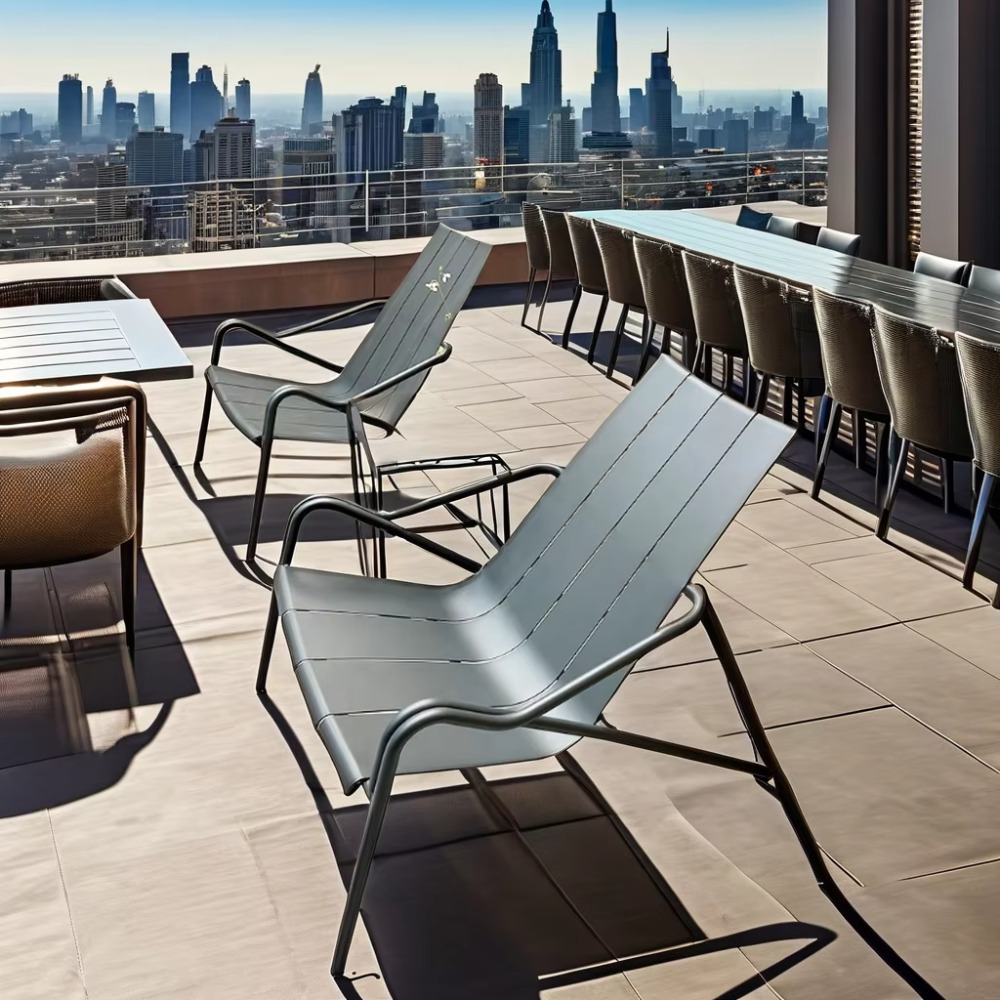 Italy Design Customizable Alum - Outdoor Furniture Cafe ulasan dan harga