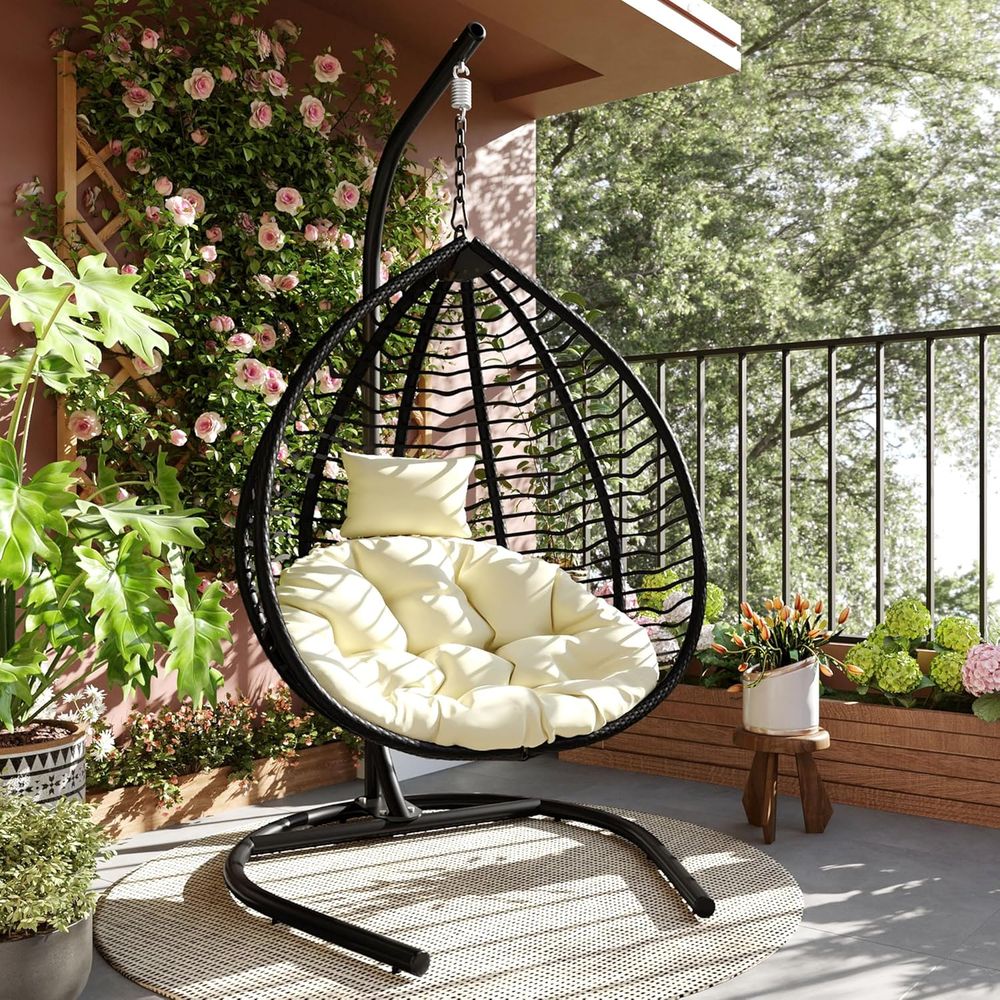 Heavy Duty Hanging Egg Chair w - Hanging Egg Chair ulasan dan harga