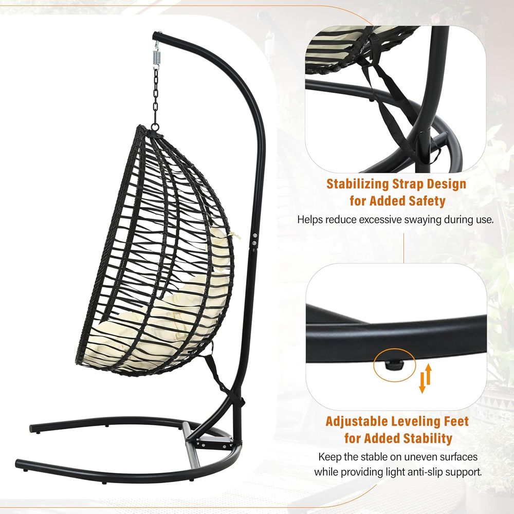 Heavy Duty Hanging Egg Chair w - Hanging Egg Chair ulasan dan harga