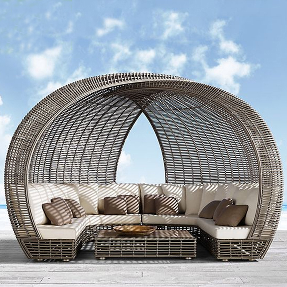 High Quality PE Rattan Waterpr - Outdoor Furniture Recliner Set ulasan dan harga