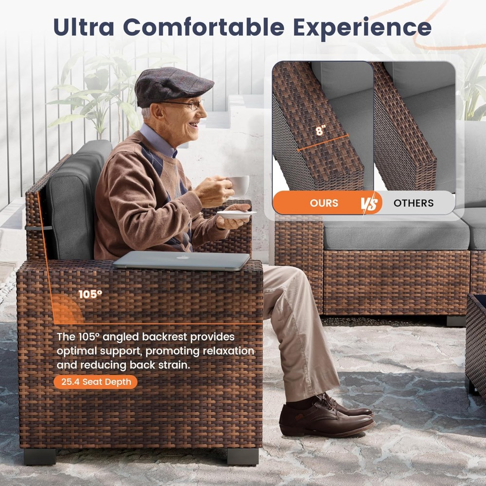 Patio Furniture Set, 8 Inch Ar - Outdoor Furniture Cafe ulasan dan harga