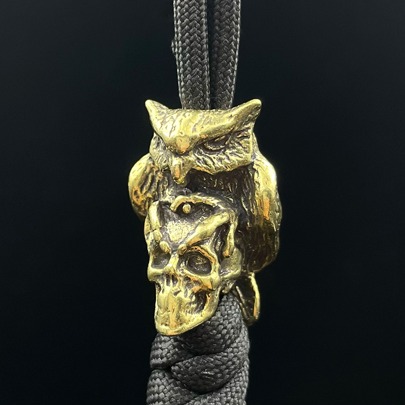 Brass Owl Skull Head White EDC - Outdoor Furniture Diy ulasan dan harga