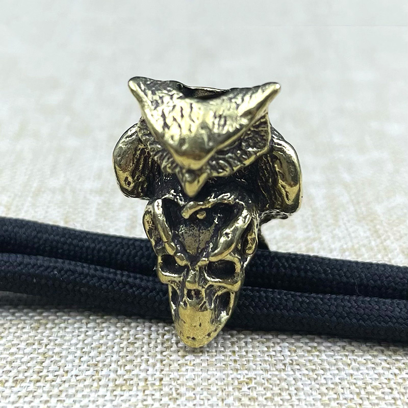 Brass Owl Skull Head White EDC - Outdoor Furniture Diy ulasan dan harga
