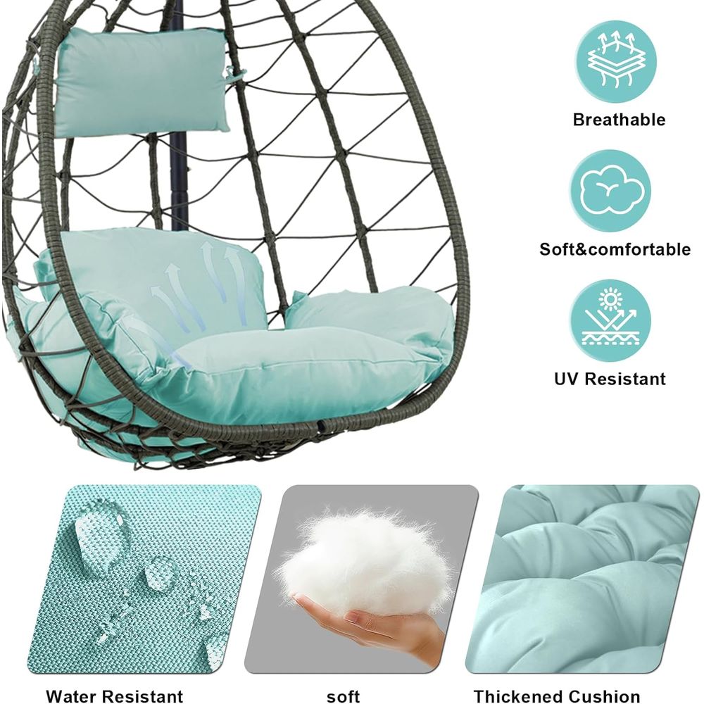 Indoor/Outdoor Hanging Egg Cha - Hanging Egg Chair ulasan dan harga