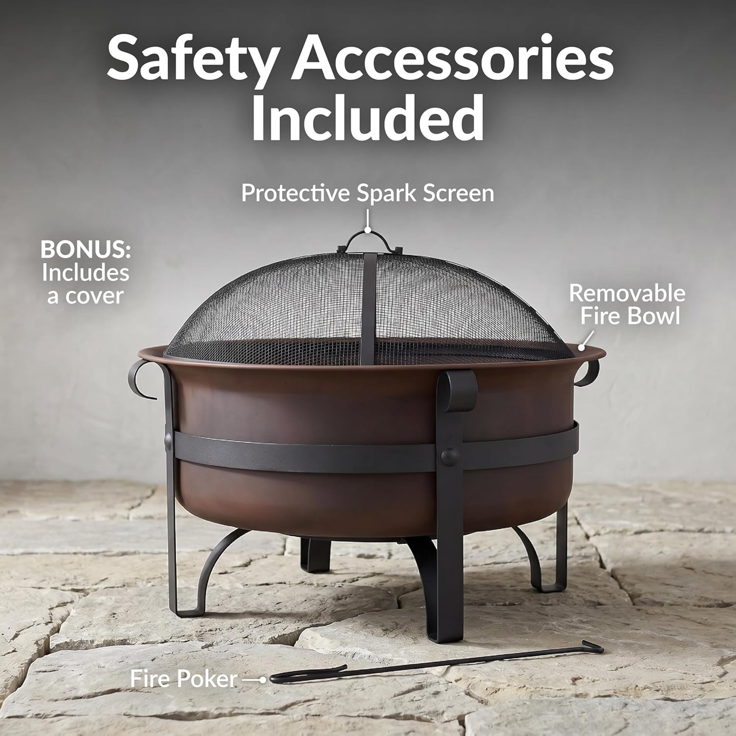 Sunnydaze 29 Inch Cauldron Woo - Fire Pit Bowl ulasan dan harga