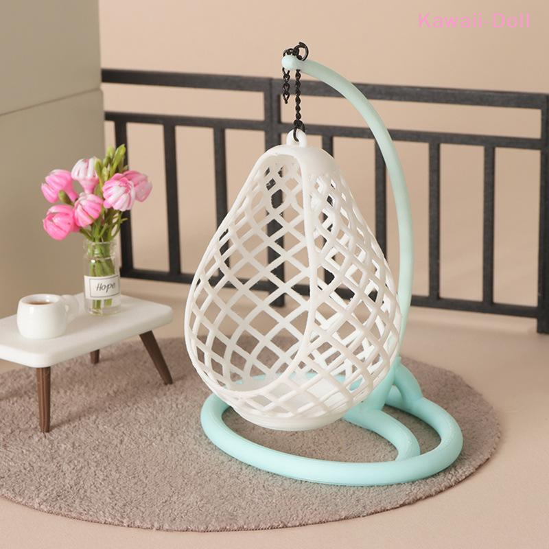 [DO]1Pcs1:12 Scale Dollhouse M - Hanging Egg Chair ulasan dan harga
