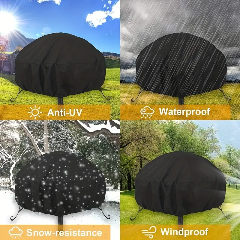 1pcs Fire Pit Cover, Round Fir - Fire Pit Bowl ulasan dan harga