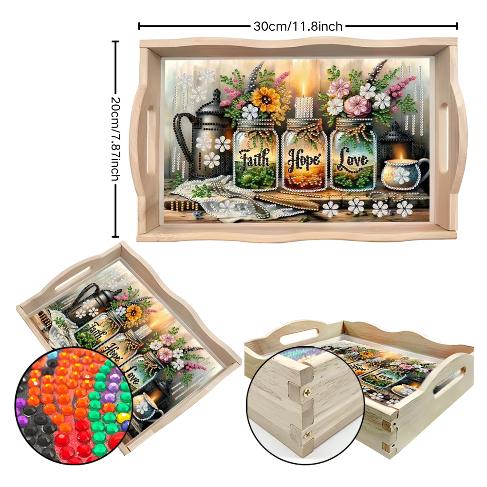 A diamond-painted square tray  - Outdoor Furniture Design ulasan dan harga