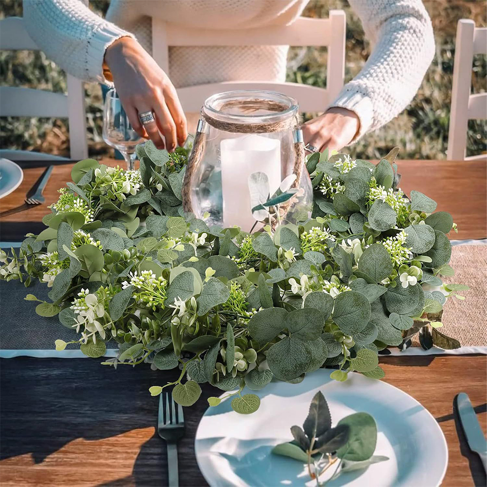 Artificial Eucalyptus Garland  - Outdoor Furniture Cafe ulasan dan harga