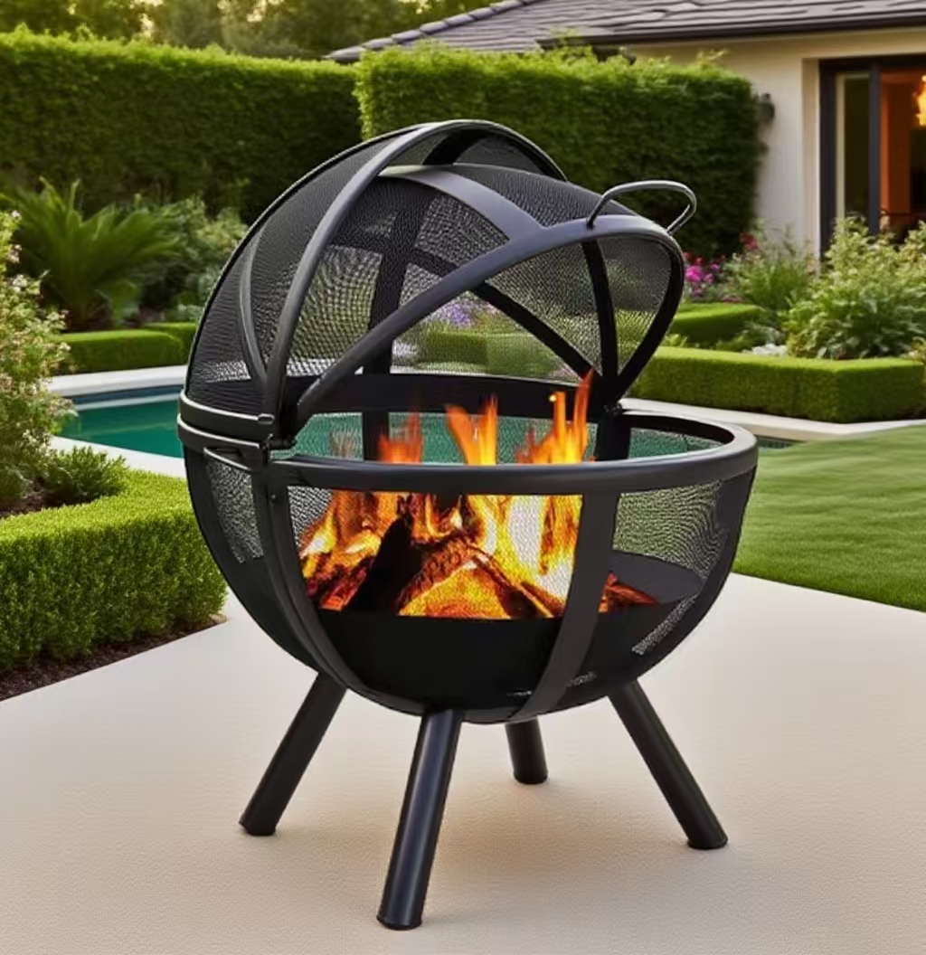 Ball Shaped Outdoor Garden Pat - Fire Pit Bowl ulasan dan harga