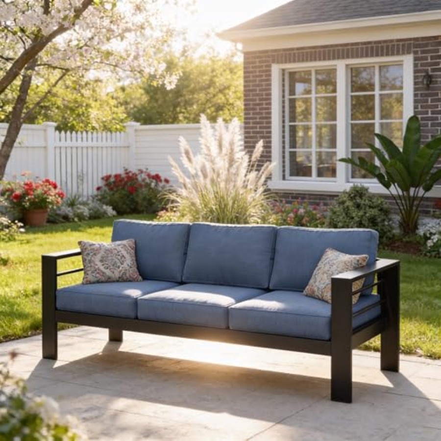 Outdoor Couch Aluminum Patio F - Outdoor Furniture Without Cushions ulasan dan harga