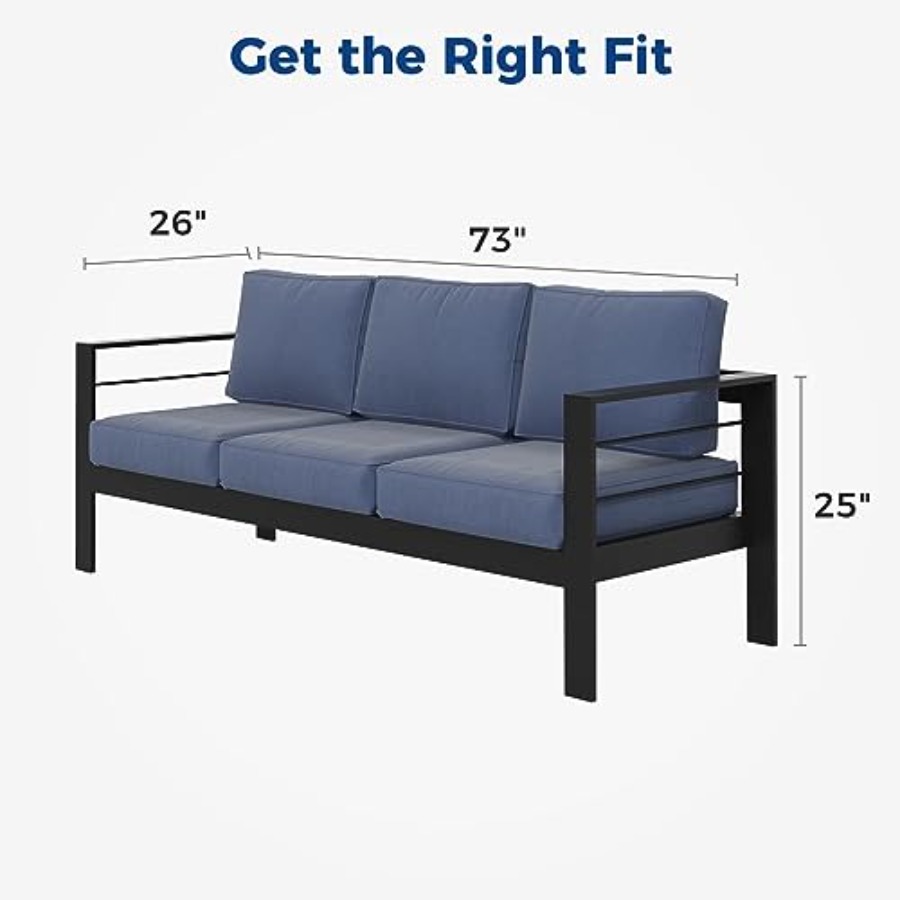 Outdoor Couch Aluminum Patio F - Outdoor Furniture Without Cushions ulasan dan harga