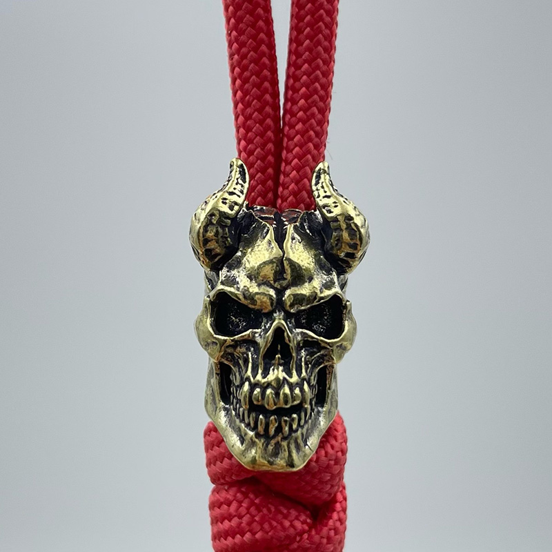 Brass Horned Skull Head Knife  - Outdoor Furniture Diy ulasan dan harga