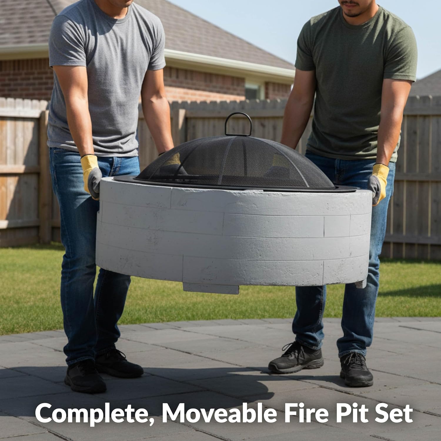 Sunnydaze 36-Inch Faux Stone F - Fire Pit Bowl ulasan dan harga