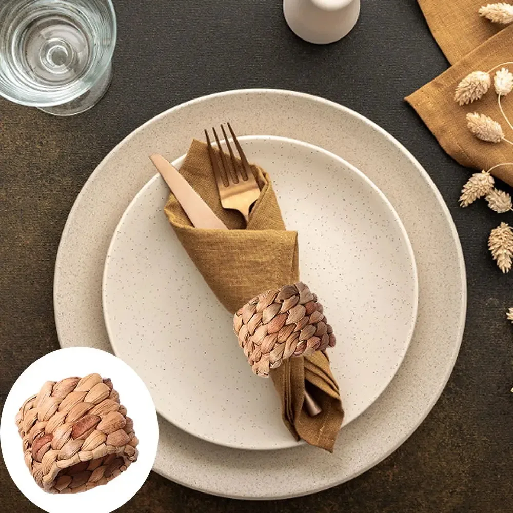 6/96Pcs Woven Handmade Napkin  - Outdoor Furniture Cafe ulasan dan harga