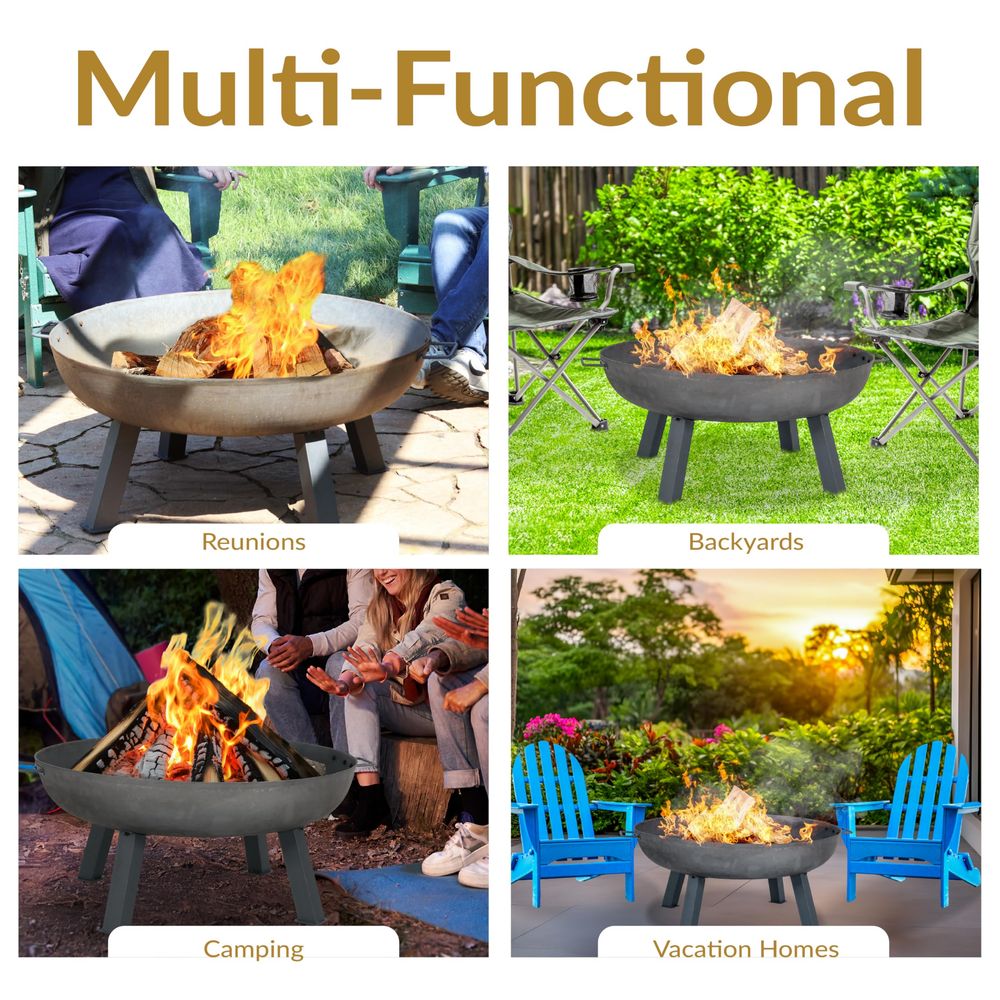 Cast Iron Heavy Duty Fire Pit  - Fire Pit Bowl ulasan dan harga