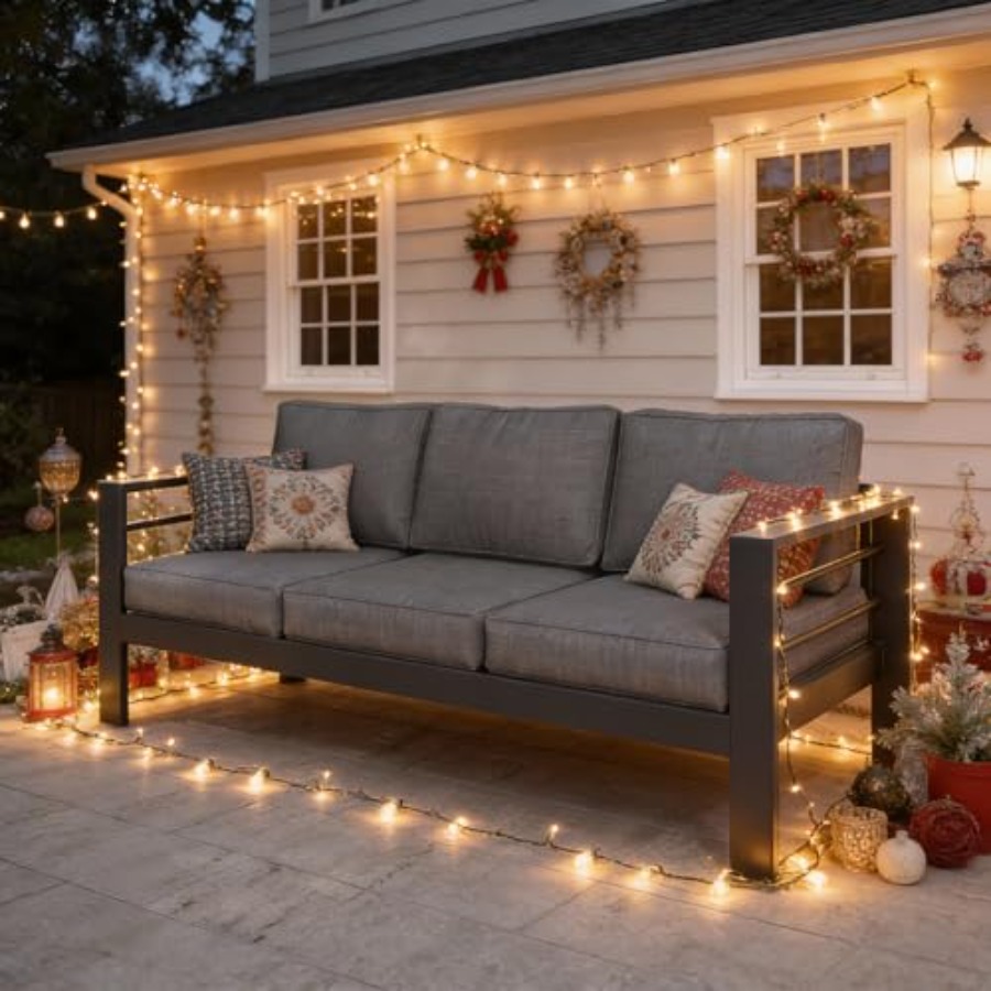 Outdoor Couch Aluminum Patio F - Outdoor Furniture Without Cushions ulasan dan harga